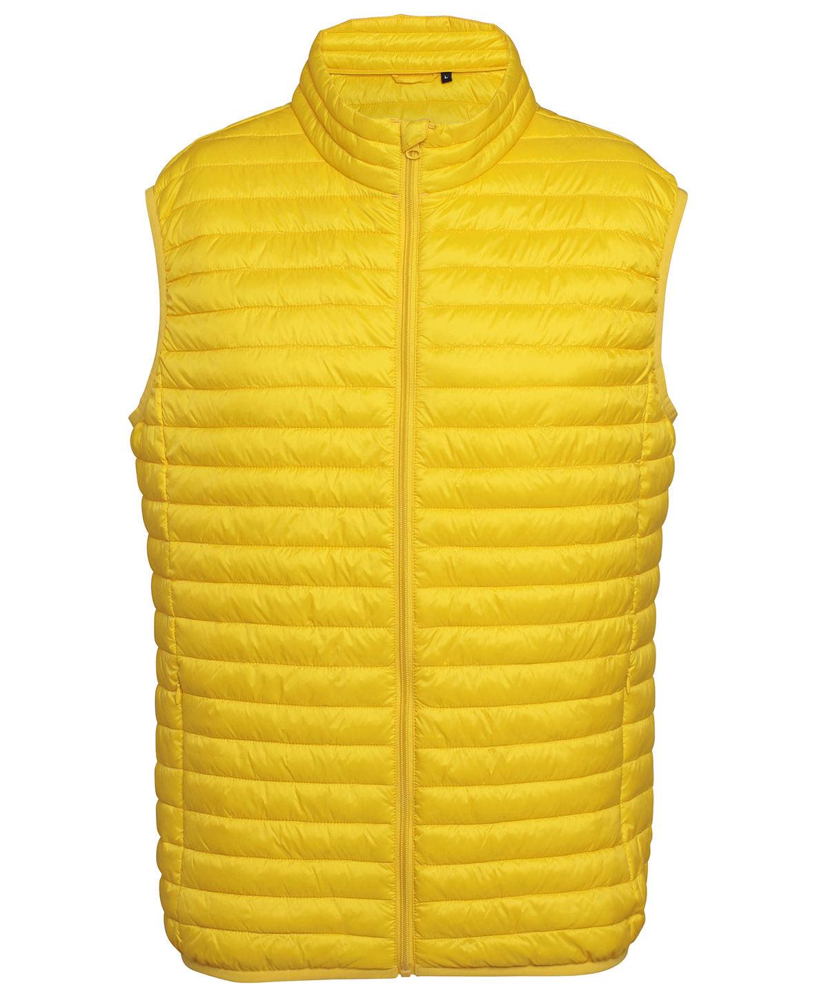Bright Yellow - Tribe fineline padded gilet Body Warmers 2786 Alfresco Dining, Gilets and Bodywarmers, Jackets & Coats, Must Haves, Outdoor Dining, Padded & Insulation, Raladeal - Recently Added, Rebrandable Schoolwear Centres