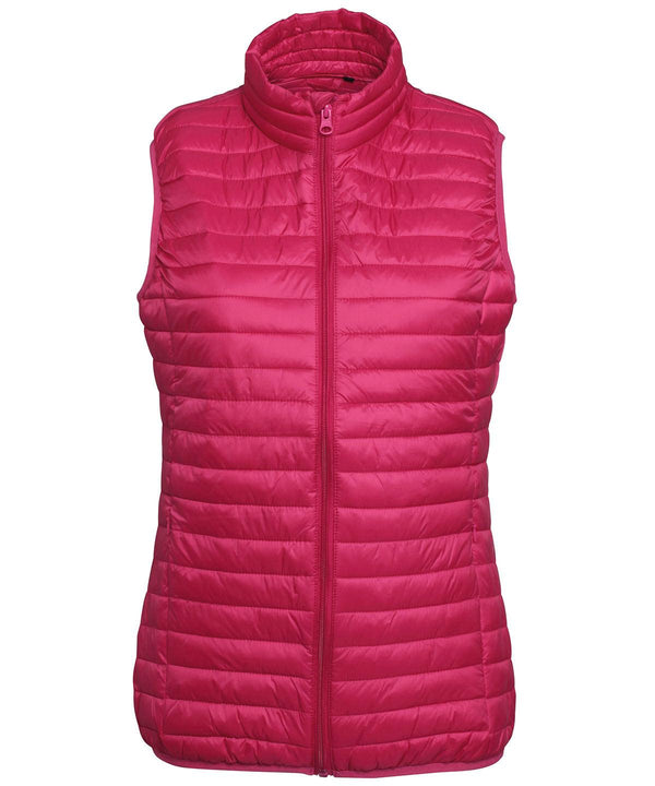 Hot Pink - Women's tribe fineline padded gilet Body Warmers 2786 2022 Spring Edit, Alfresco Dining, Gilets and Bodywarmers, Jackets & Coats, Must Haves, Outdoor Dining, Padded & Insulation, Raladeal - Recently Added, Rebrandable, Women's Fashion Schoolwear Centres