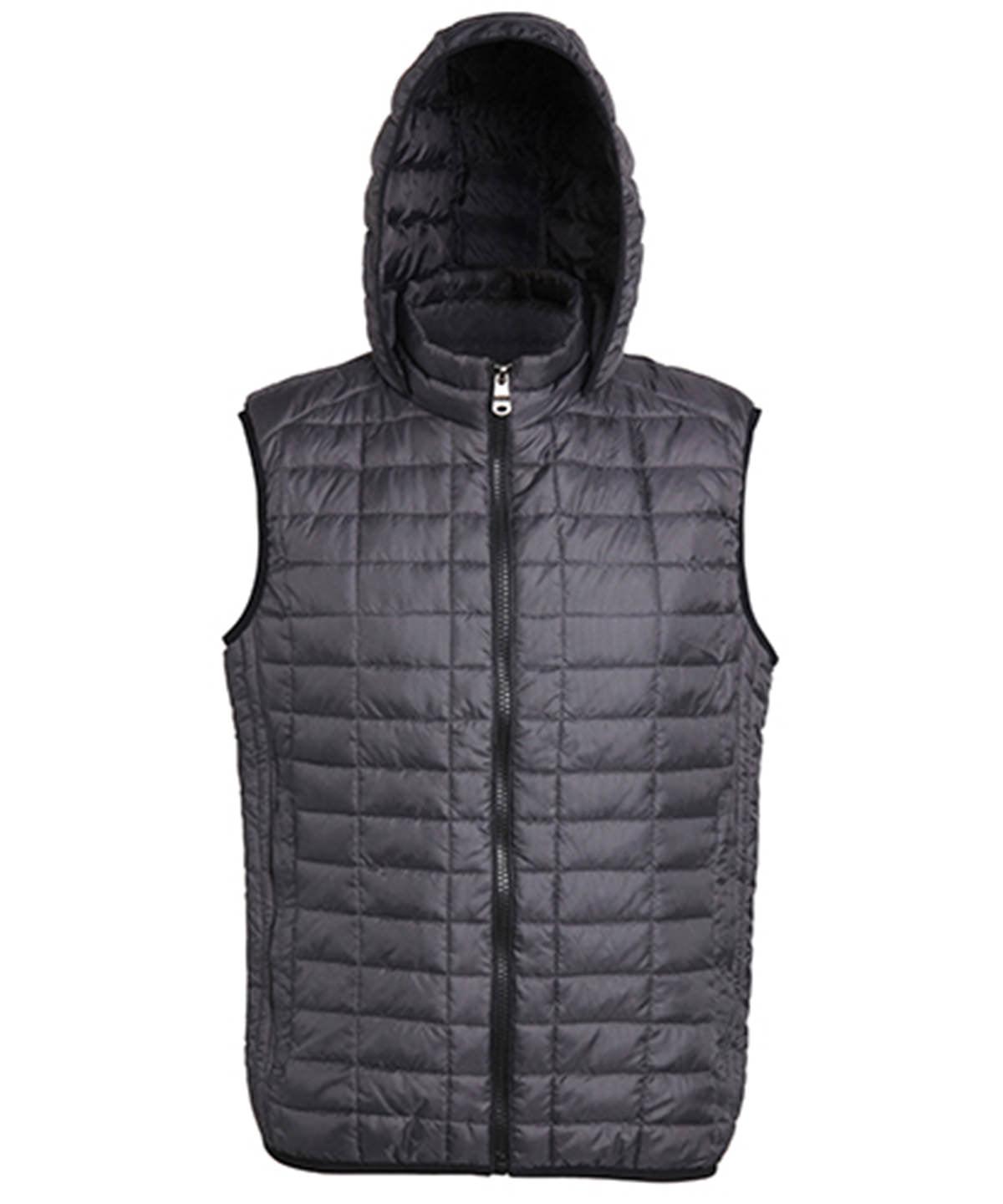 Black - Honeycomb hooded gilet Body Warmers 2786 Gilets and Bodywarmers, Jackets & Coats, Outdoor Dining, Padded & Insulation, Padded Perfection, Plus Sizes, Raladeal - Recently Added, Rebrandable Schoolwear Centres