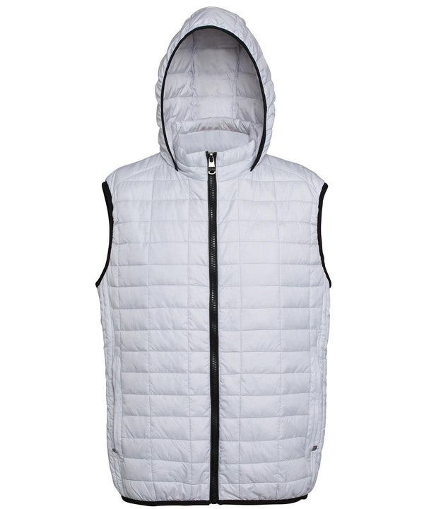 White - Honeycomb hooded gilet Body Warmers 2786 Gilets and Bodywarmers, Jackets & Coats, Outdoor Dining, Padded & Insulation, Padded Perfection, Plus Sizes, Raladeal - Recently Added, Rebrandable Schoolwear Centres