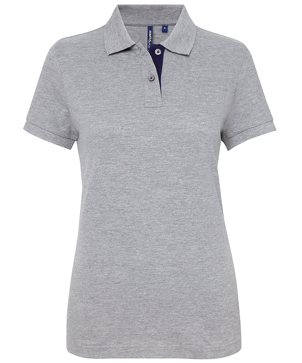 Women's contrast polo