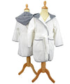 White/Anthracite Grey - ARTG® Boyzz & Girlzz® hooded bathrobe Robes A&R Towels Gifting & Accessories, Homewares & Towelling, Junior, Raladeal - Recently Added Schoolwear Centres