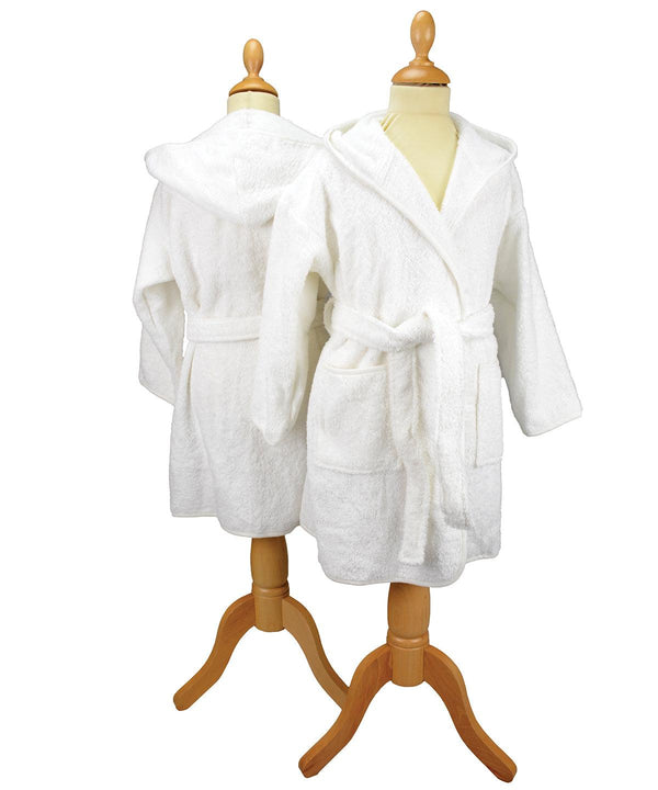 White - ARTG® Boyzz & Girlzz® hooded bathrobe Robes A&R Towels Gifting & Accessories, Homewares & Towelling, Junior, Raladeal - Recently Added Schoolwear Centres