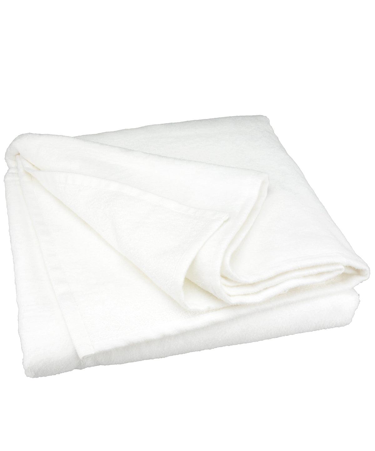 White/White - ARTG® SUBLI-Me® all-over beach towel Towels A&R Towels Holiday Season, Homewares & Towelling, Must Haves, Sublimation, Summer Accessories Schoolwear Centres