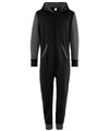 Black/Charcoal - Kids contrast all-in-one Onesies Comfy Co Junior, Lounge & Underwear, Sale, Winter Essentials Schoolwear Centres
