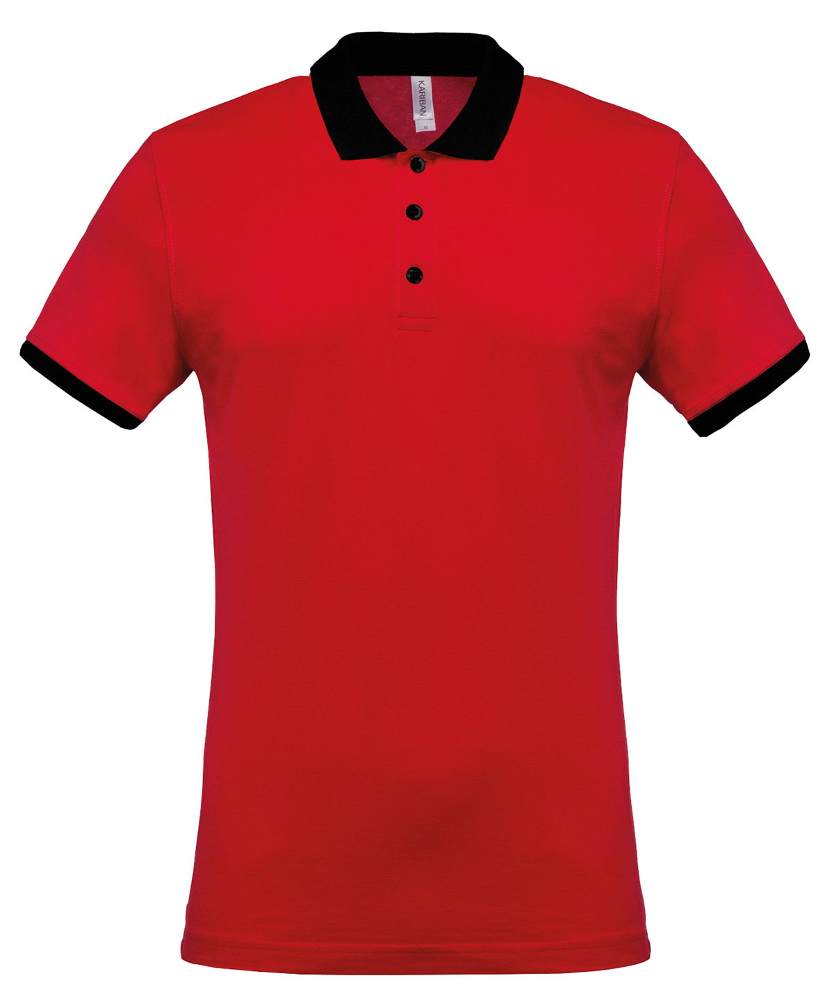 Two-tone piqué polo shirt