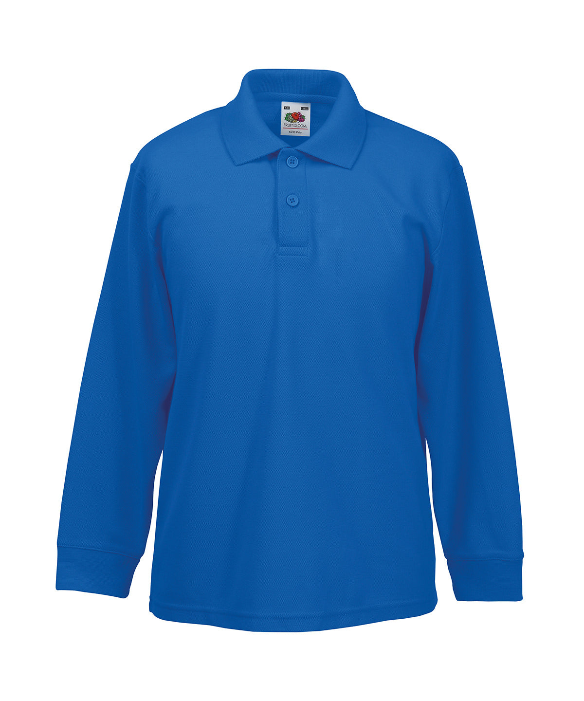 Royal - Kids long sleeve 65/35 polo Polos Fruit of the Loom Junior, Must Haves, Polos & Casual Schoolwear Centres