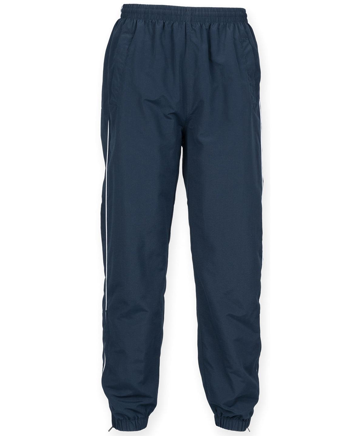 Navy/White piping - Piped track bottoms Trousers Tombo Plus Sizes, Rebrandable, Sports & Leisure Schoolwear Centres