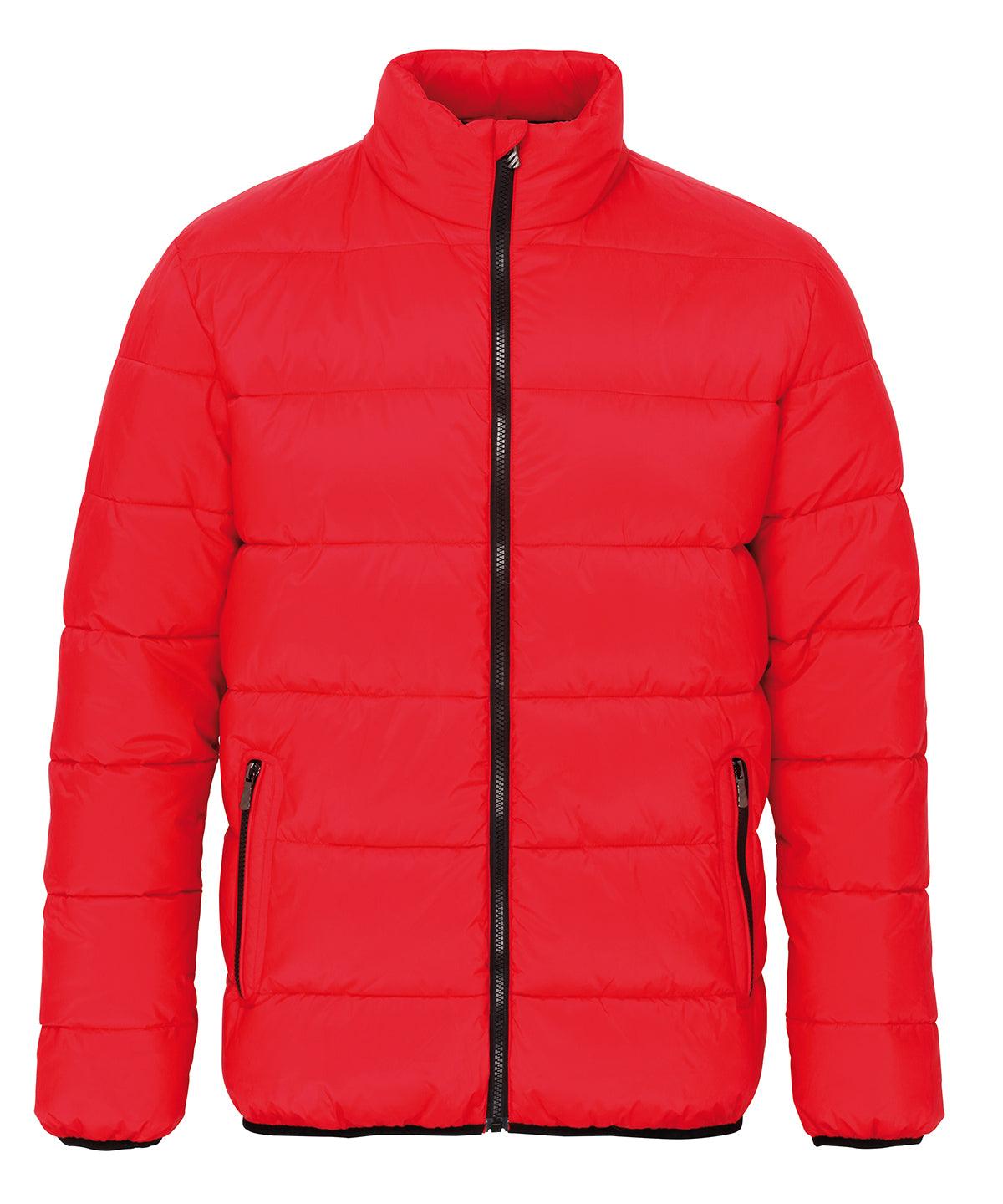 Red/Black - Venture supersoft padded jacket Jackets 2786 Jackets & Coats Schoolwear Centres