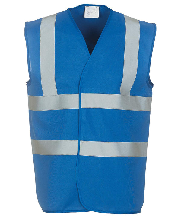 Royal Blue* - Hi-vis 2-band-and-braces waistcoat (HVW100) Safety Vests Yoko Must Haves, Personal Protection, Plus Sizes, Safety Essentials, Safetywear, Workwear Schoolwear Centres