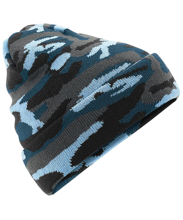 Twilight Camo - Camo cuffed beanie Hats Beechfield Camo, Headwear, Winter Essentials Schoolwear Centres