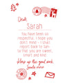 Personalisable kids letter to Santa tee