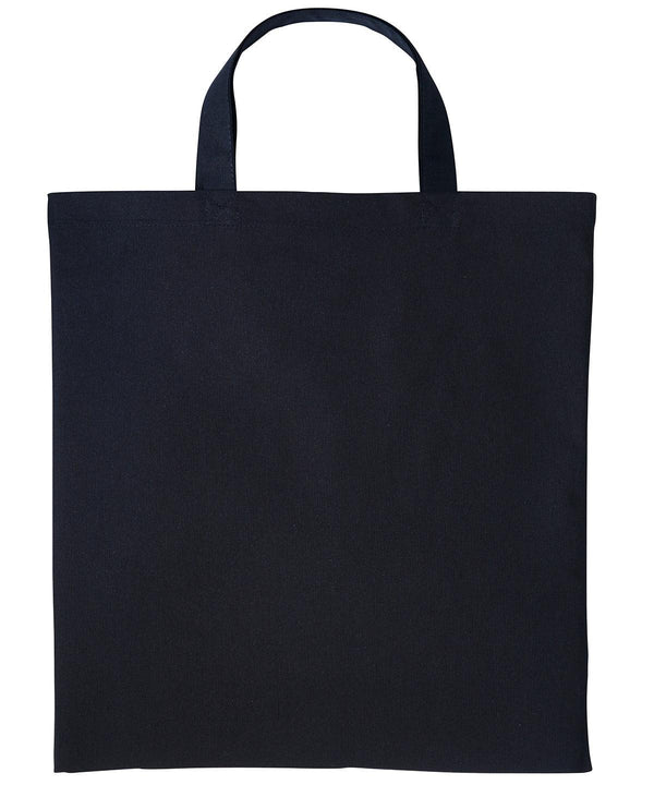 Black - Cotton shopper short handle Bags Nutshell® Bags & Luggage, Crafting, Gifting, Must Haves, Perfect for DTG print Schoolwear Centres