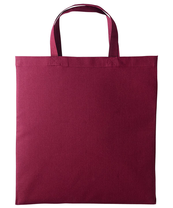 Burgundy - Cotton shopper short handle Bags Nutshell® Bags & Luggage, Crafting, Gifting, Must Haves, Perfect for DTG print Schoolwear Centres