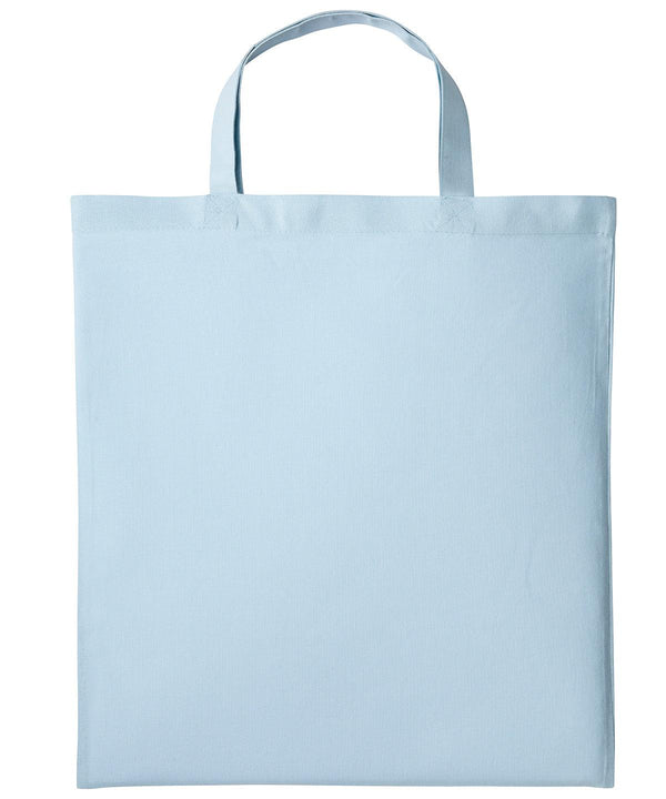 Pastel Blue - Cotton shopper short handle Bags Nutshell® Bags & Luggage, Crafting, Gifting, Must Haves, Perfect for DTG print Schoolwear Centres