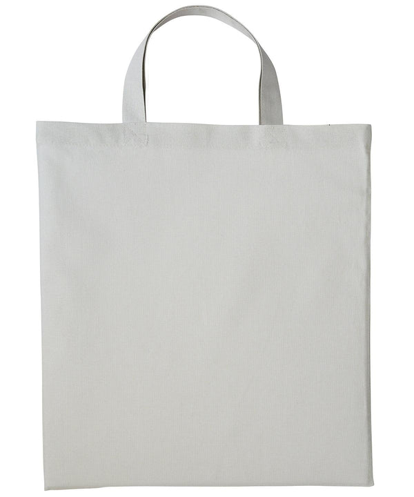 Pastel Grey - Cotton shopper short handle Bags Nutshell® Bags & Luggage, Crafting, Gifting, Must Haves, Perfect for DTG print Schoolwear Centres