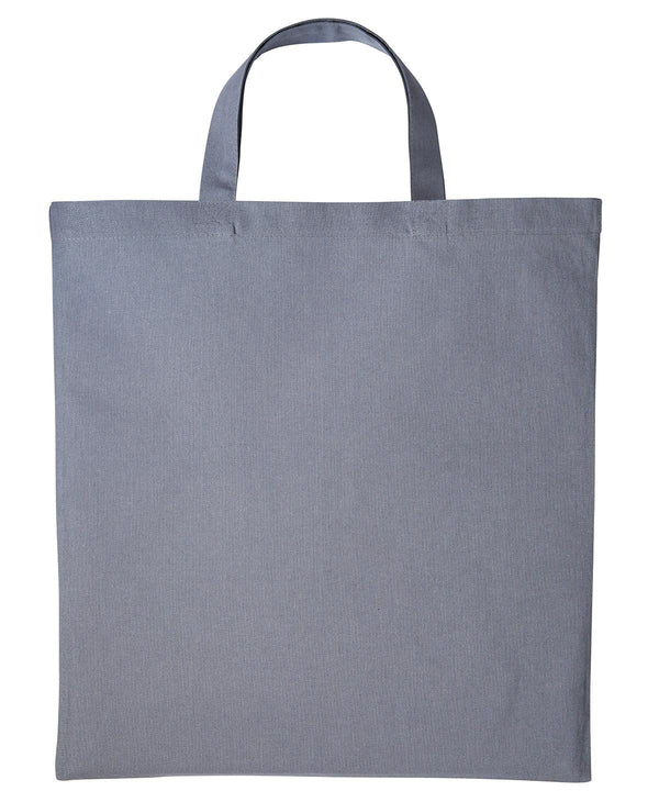 Steel Mid Grey - Cotton shopper short handle Bags Nutshell® Bags & Luggage, Crafting, Gifting, Must Haves, Perfect for DTG print Schoolwear Centres