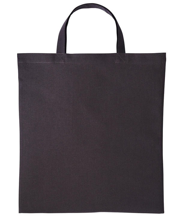 Storm Dark Grey - Cotton shopper short handle Bags Nutshell® Bags & Luggage, Crafting, Gifting, Must Haves, Perfect for DTG print Schoolwear Centres