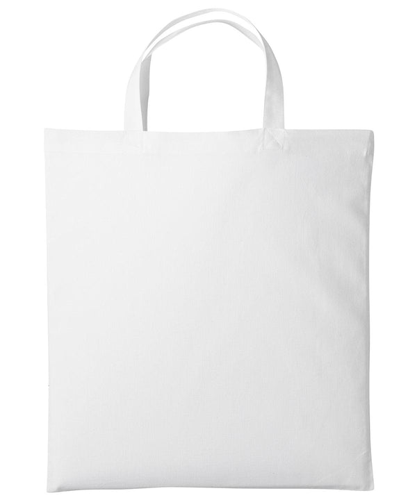 White - Cotton shopper short handle Bags Nutshell® Bags & Luggage, Crafting, Gifting, Must Haves, Perfect for DTG print Schoolwear Centres