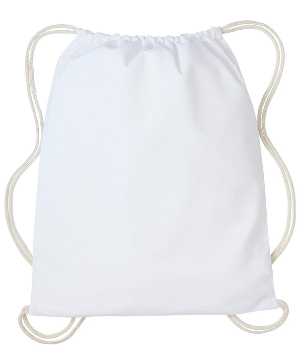 White/Natural - Gymsac with cords Bags Nutshell® Bags & Luggage, Crafting, Must Haves, Perfect for DTG print Schoolwear Centres