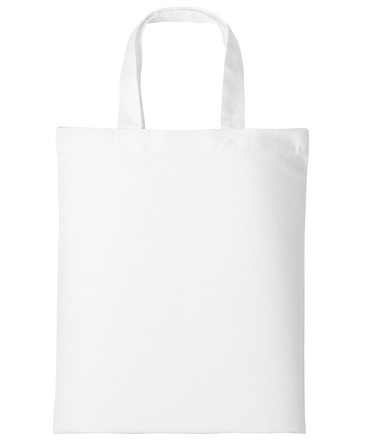 White - Mini bag Bags Nutshell® Bags & Luggage, Crafting, Perfect for DTG print Schoolwear Centres