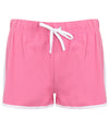 Bright Pink/White - Women's retro shorts Shorts SF Joggers, Must Haves, Women's Fashion Schoolwear Centres