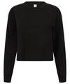 Black - Women's cropped slounge sweat Sweatshirts SF Back to the Gym, Cropped, Rebrandable, Sweatshirts, Women's Fashion Schoolwear Centres