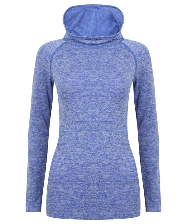 Blue Marl - Women's seamless hoodie Hoodies Tombo Athleisurewear, Hoodies, Raladeal - Recently Added, Rebrandable, Sports & Leisure Schoolwear Centres