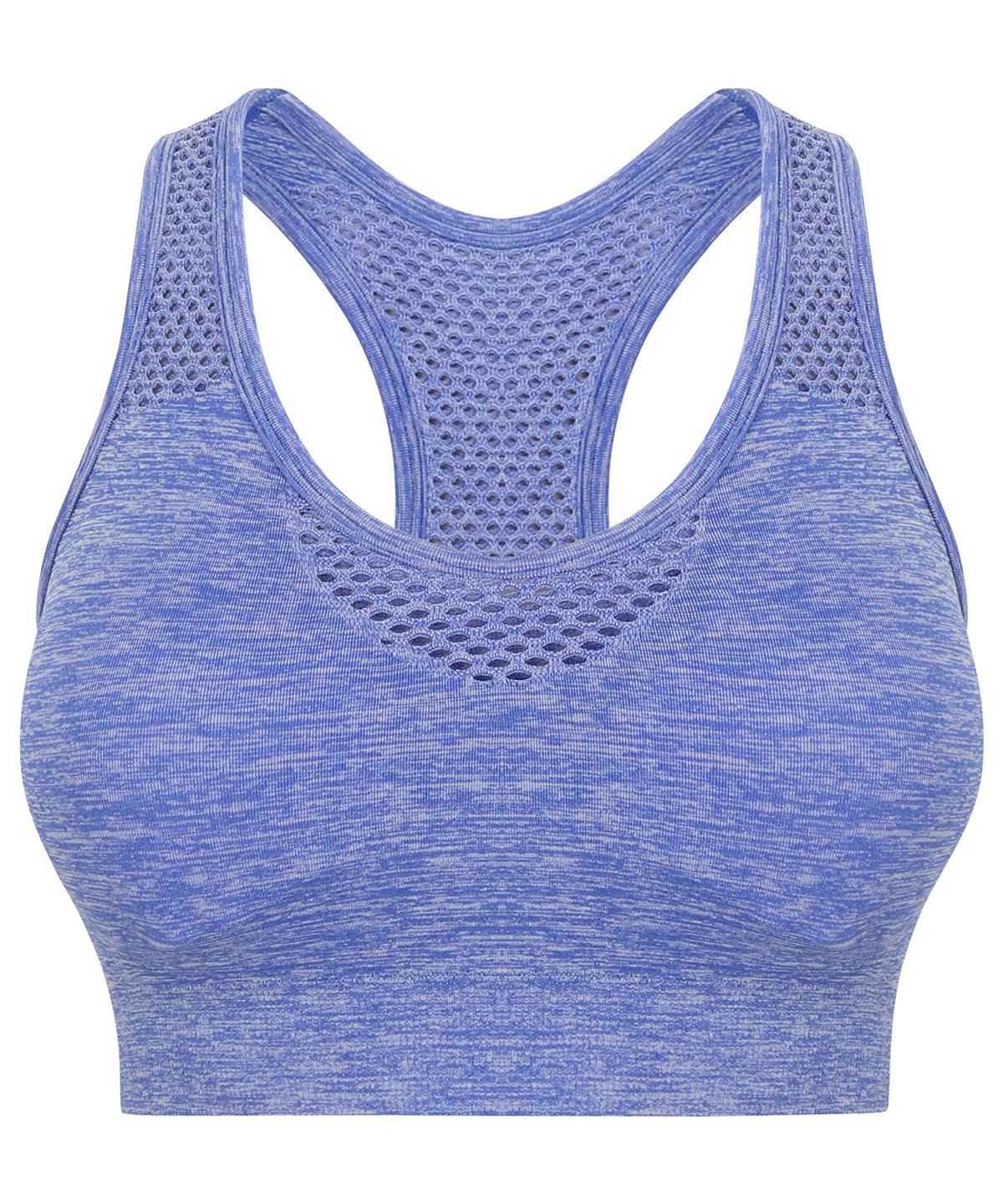 Blue Marl - Women's seamless sports bra Bras Tombo Activewear & Performance, Athleisurewear, Must Haves, On-Trend Activewear, Sports & Leisure Schoolwear Centres