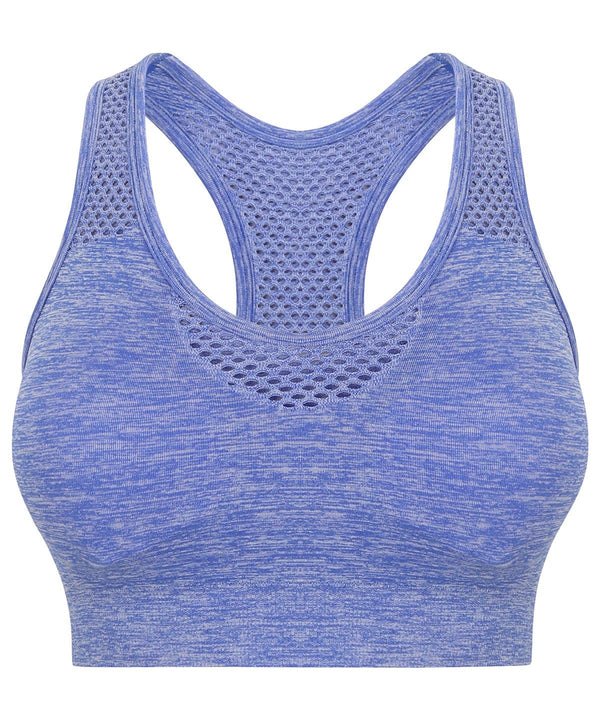 Blue Marl - Women's seamless sports bra Bras Tombo Activewear & Performance, Athleisurewear, Must Haves, On-Trend Activewear, Sports & Leisure Schoolwear Centres