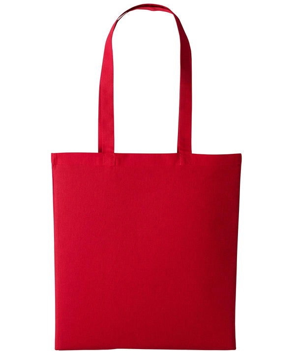 Fire Red (Red) - Cotton shopper long handle Bags Nutshell® Bags & Luggage, Crafting, Must Haves, Perfect for DTG print Schoolwear Centres