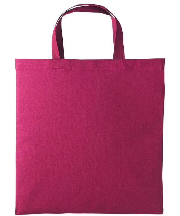 Cranberry - Cotton shopper short handle Bags Nutshell® Bags & Luggage, Crafting, Gifting, Must Haves, Perfect for DTG print Schoolwear Centres
