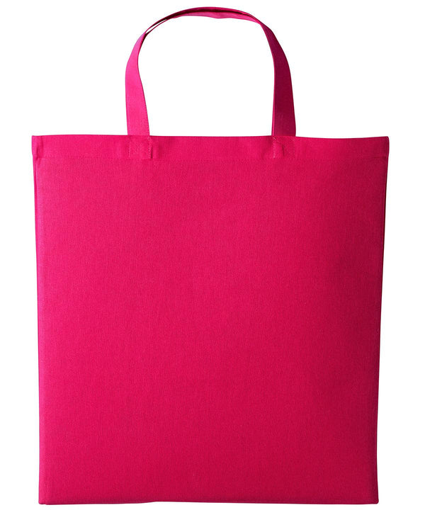 Hot Pink - Cotton shopper short handle Bags Nutshell® Bags & Luggage, Crafting, Gifting, Must Haves, Perfect for DTG print Schoolwear Centres