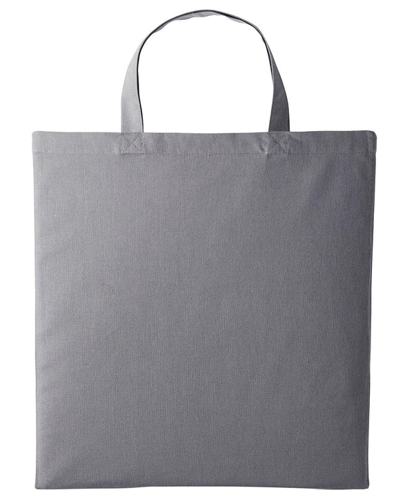 Slate Light Grey - Cotton shopper short handle Bags Nutshell® Bags & Luggage, Crafting, Gifting, Must Haves, Perfect for DTG print Schoolwear Centres