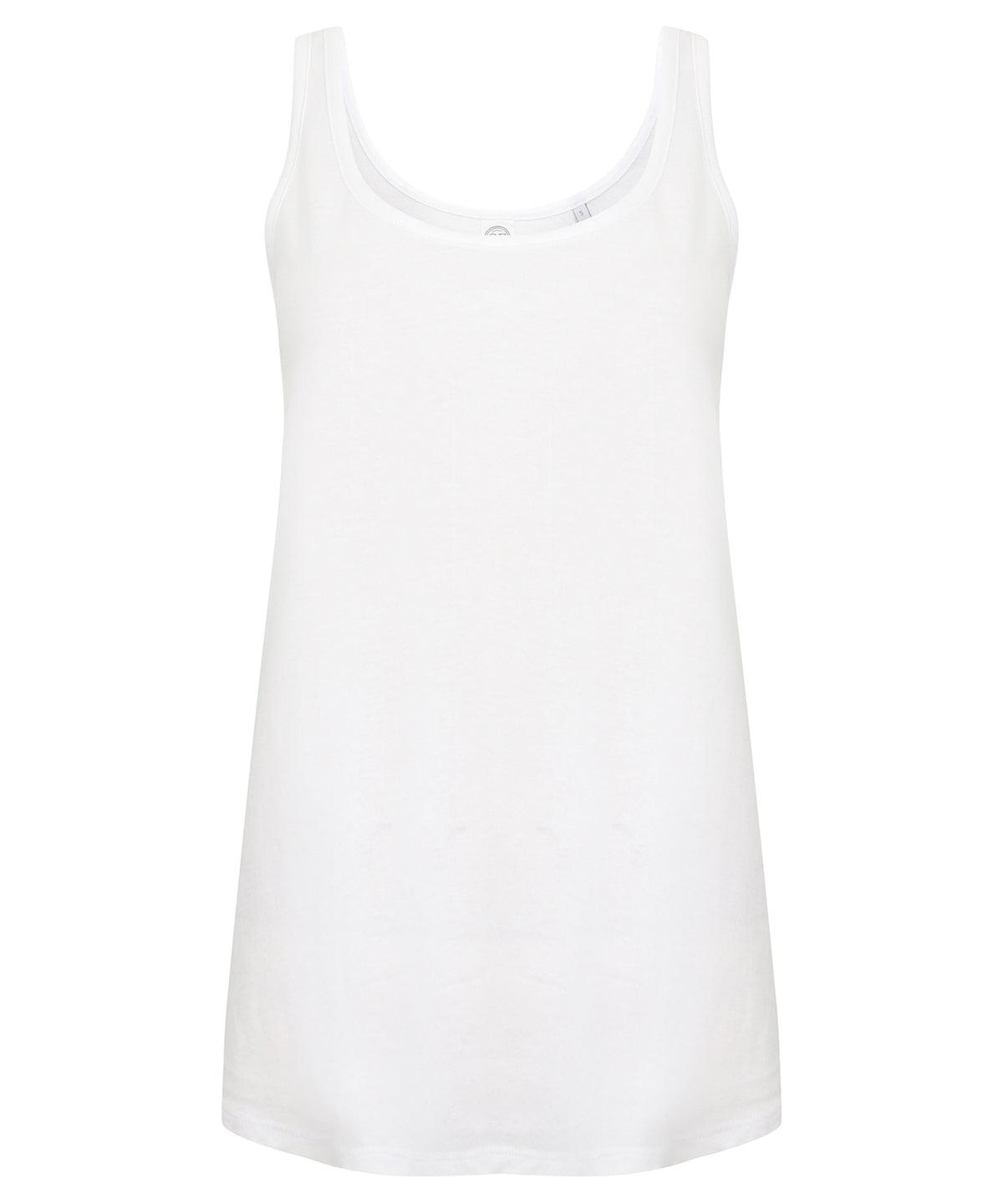 White - Women's slounge vest Vests SF Rebrandable, T-Shirts & Vests Schoolwear Centres