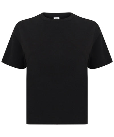 Black - Women's cropped boxy T T-Shirts SF Cropped, Rebrandable, T-Shirts & Vests Schoolwear Centres