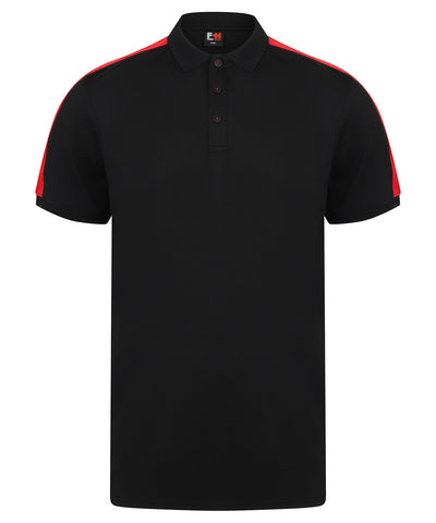 Contrast panel polo 