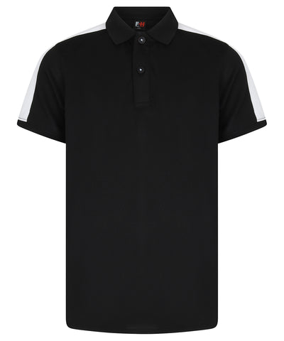 Kids contrast panel polo