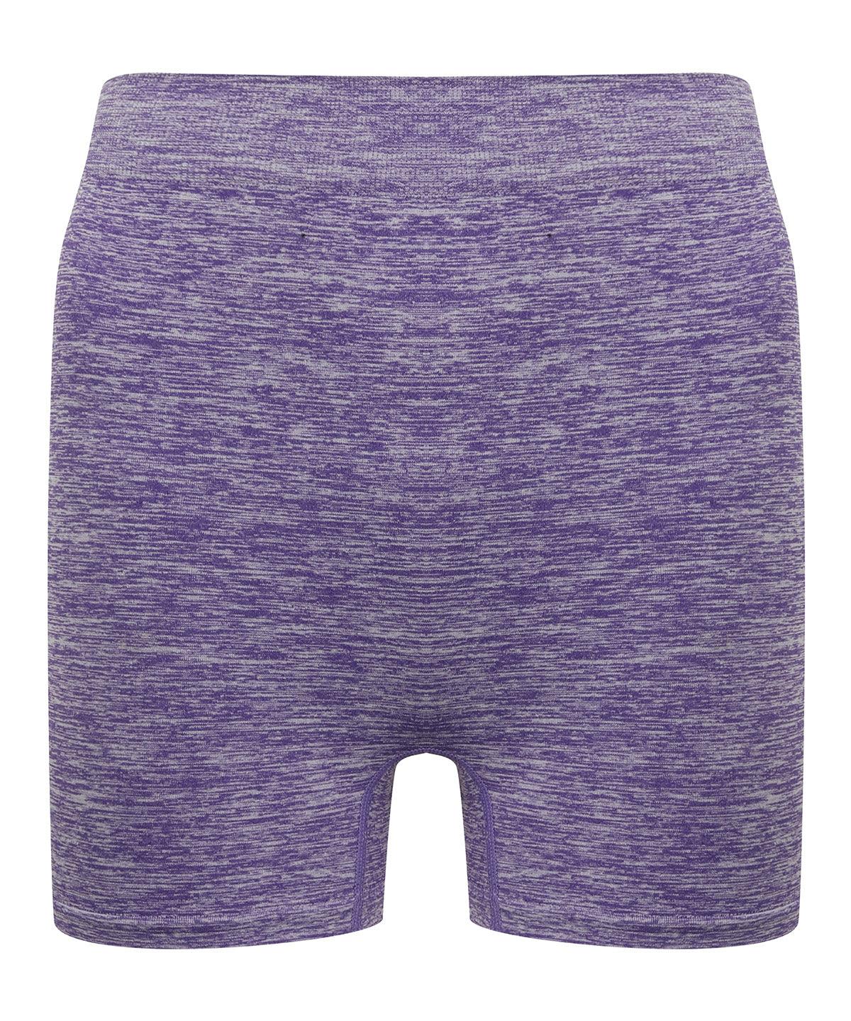 Purple Marl - Women's seamless shorts Shorts Tombo Athleisurewear, New Colours For 2022, Rebrandable, Sports & Leisure, Trousers & Shorts Schoolwear Centres