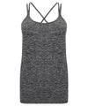 Dark Grey Marl - Women's seamless strappy vest Vests Tombo Athleisurewear, Raladeal - Recently Added, Rebrandable, Sports & Leisure, T-Shirts & Vests Schoolwear Centres