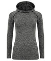 Dark Grey Marl - Women's seamless hoodie Hoodies Tombo Athleisurewear, Hoodies, Raladeal - Recently Added, Rebrandable, Sports & Leisure Schoolwear Centres