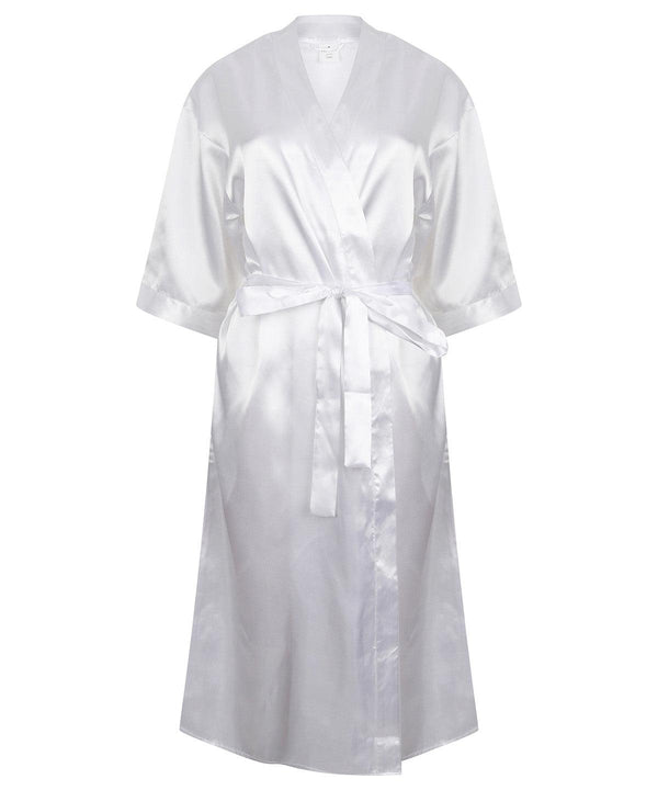 White - Women's satin robe Robes Towel City Gifting, Gifting & Accessories, Homewares & Towelling, Lounge & Underwear, Rebrandable Schoolwear Centres