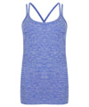 Blue Marl - Women's seamless strappy vest Vests Tombo Athleisurewear, Raladeal - Recently Added, Rebrandable, Sports & Leisure, T-Shirts & Vests Schoolwear Centres