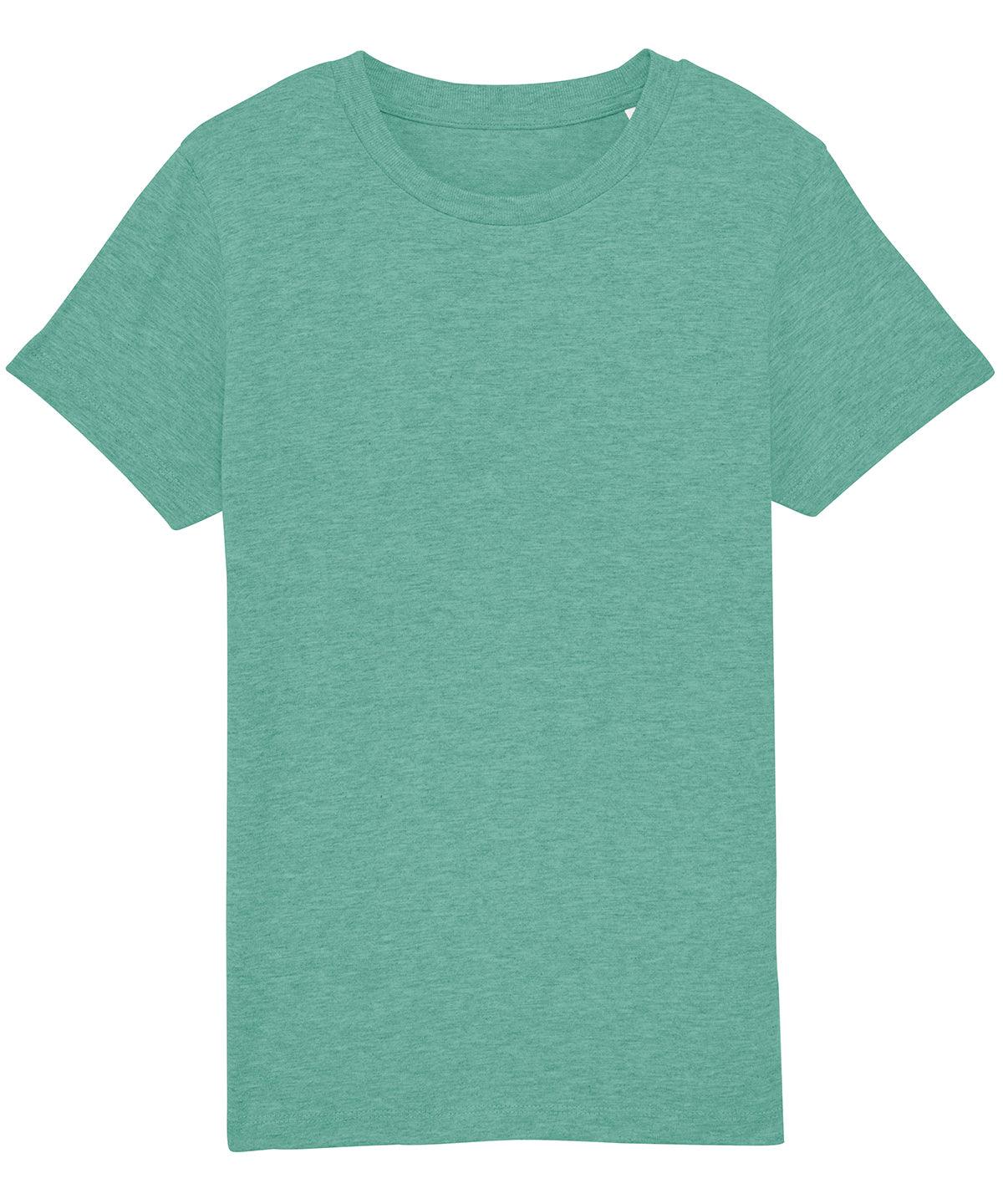 Mid Heather Green - Kids mini Creator iconic t-shirt (STTK909) T-Shirts Stanley/Stella 2022 Spring Edit, Exclusives, Junior, Must Haves, New Colours for 2021, New Colours For 2022, New Colours for 2023, Organic & Conscious, Raladeal - Recently Added, Raladeal - Stanley Stella, Stanley/ Stella, T-Shirts & Vests Schoolwear Centres