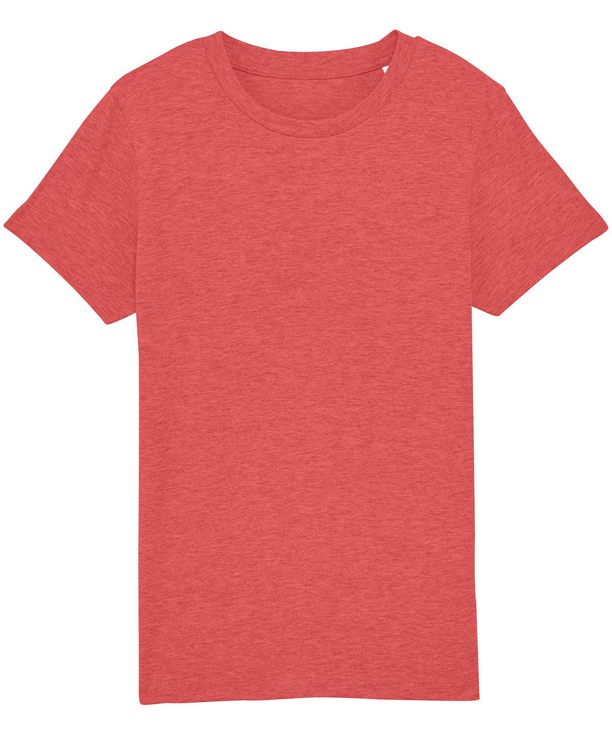 Mid Heather Red - Kids mini Creator iconic t-shirt (STTK909) T-Shirts Stanley/Stella 2022 Spring Edit, Exclusives, Junior, Must Haves, New Colours for 2021, New Colours For 2022, New Colours for 2023, Organic & Conscious, Raladeal - Recently Added, Raladeal - Stanley Stella, Stanley/ Stella, T-Shirts & Vests Schoolwear Centres