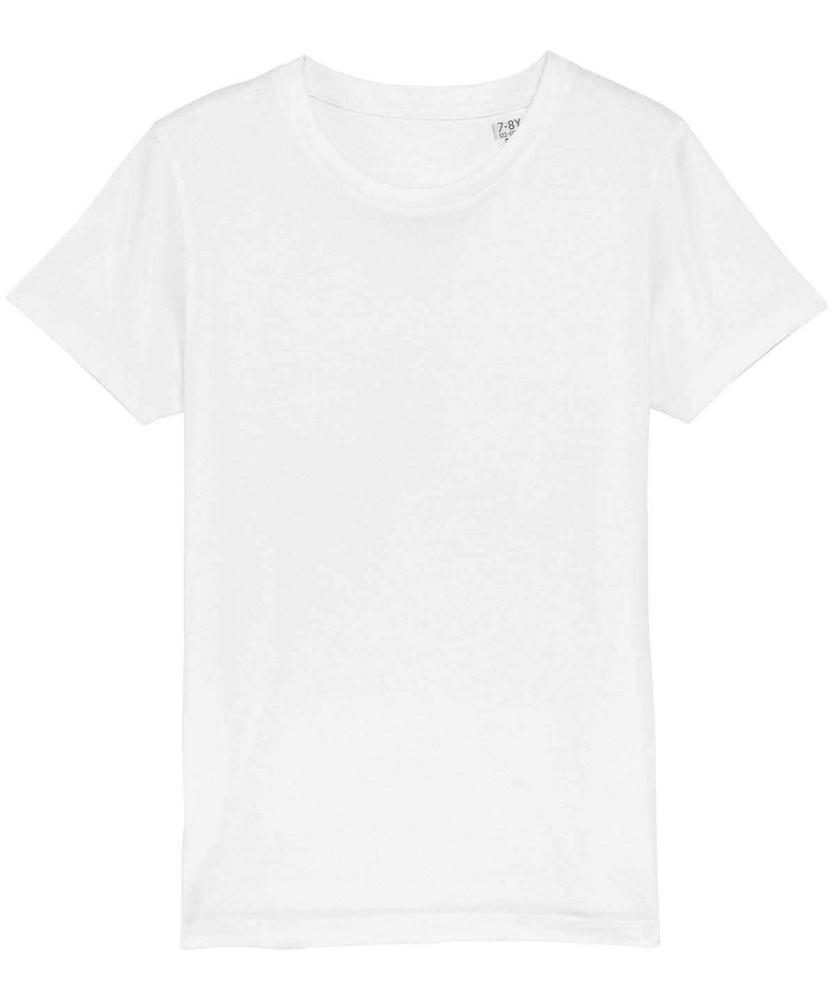 White - Kids mini Creator iconic t-shirt (STTK909) T-Shirts Stanley/Stella 2022 Spring Edit, Exclusives, Junior, Must Haves, New Colours for 2021, New Colours For 2022, New Colours for 2023, Organic & Conscious, Raladeal - Recently Added, Raladeal - Stanley Stella, Stanley/ Stella, T-Shirts & Vests Schoolwear Centres