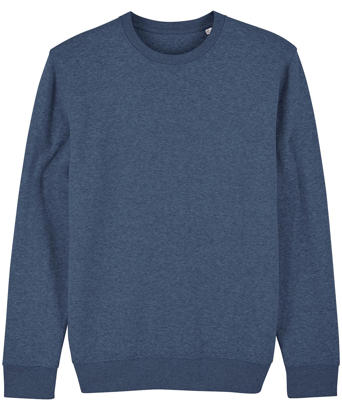 Dark Heather Blue*† - Unisex Changer iconic crew neck sweatshirt (STSU823) Sweatshirts Stanley/Stella Co-ords, Conscious cold weather styles, Exclusives, Merch, Must Haves, New Colours for 2023, Organic & Conscious, Raladeal - Recently Added, Raladeal - Stanley Stella, Recycled, Stanley/ Stella, Sweatshirts, Trending Loungewear Schoolwear Centres