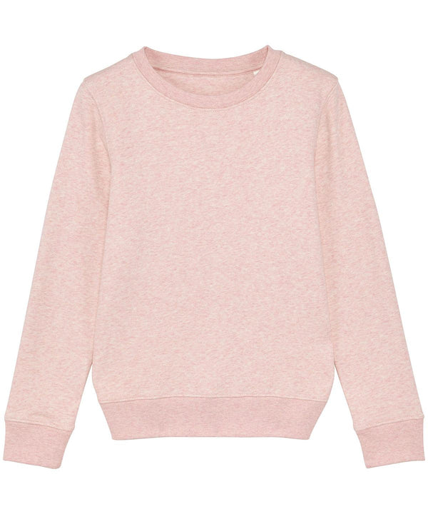Cream Heather Pink - Kids mini Changer iconic crew neck sweatshirt (STSK913) Sweatshirts Stanley/Stella Conscious cold weather styles, Exclusives, Junior, Must Haves, New Colours for 2021, New Colours For 2022, Organic & Conscious, Recycled, Stanley/ Stella, Sweatshirts Schoolwear Centres