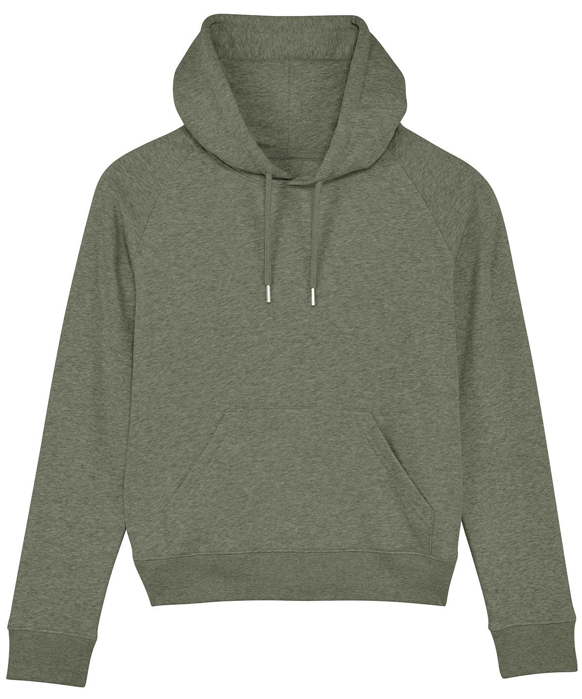 Mid Heather Khaki - Women's Stella Trigger iconic hoodie sweatshirt (STSW148) Hoodies Stanley/Stella Conscious cold weather styles, Exclusives, Hoodies, Must Haves, New Colours For 2022, Organic & Conscious, Raladeal - Recently Added, Raladeal - Stanley Stella, Recycled, Stanley/ Stella, Women's Fashion Schoolwear Centres