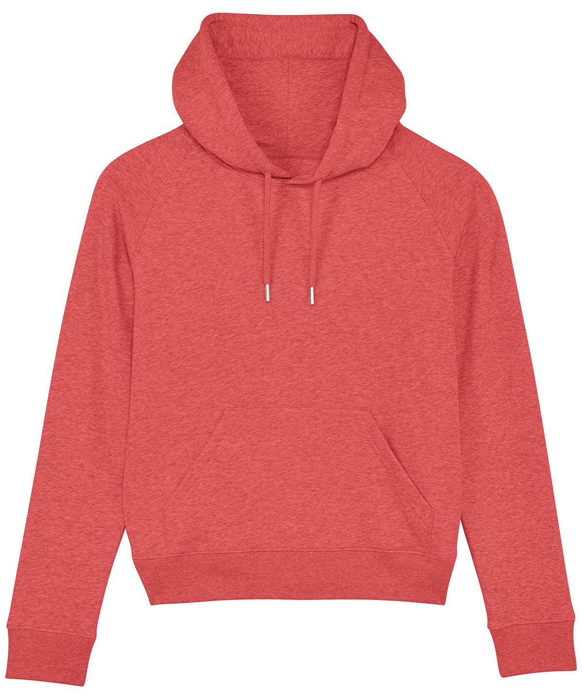 Mid Heather Red - Women's Stella Trigger iconic hoodie sweatshirt (STSW148) Hoodies Stanley/Stella Conscious cold weather styles, Exclusives, Hoodies, Must Haves, New Colours For 2022, Organic & Conscious, Raladeal - Recently Added, Raladeal - Stanley Stella, Recycled, Stanley/ Stella, Women's Fashion Schoolwear Centres